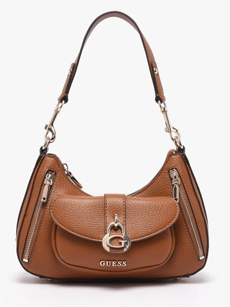Sac Porté épaule Jessa Polyester Guess Marron jessa BG836218