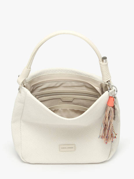 Sac Porté épaule Grigri Polyurethane David jones Blanc grigri CM8384 vue secondaire 3