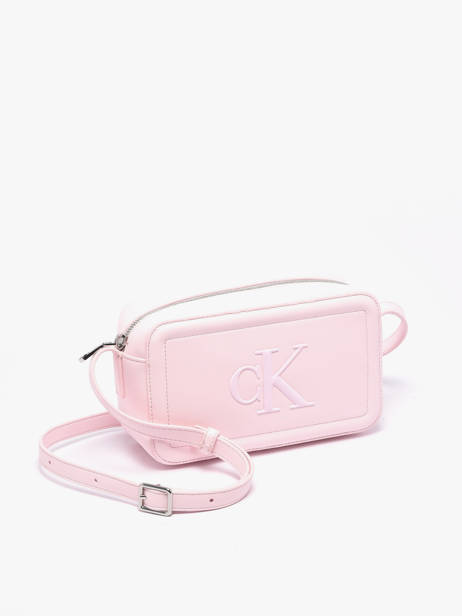 Sac Bandoulière Bold Monogram Calvin klein jeans Rose bold monogram 4F3220G vue secondaire 2