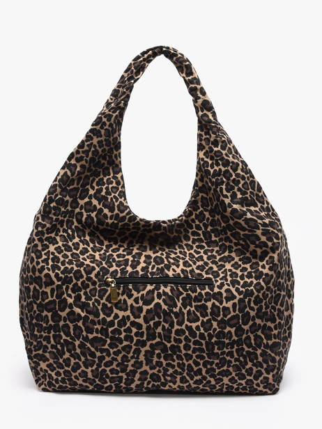 Sac Porté épaule Leopard Coton Miniprix Beige leopard L vue secondaire 3