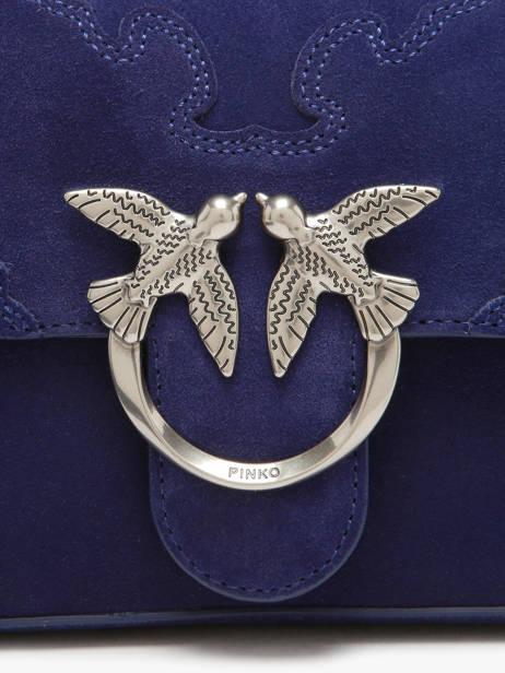 Sac Porté épaule Love Bag Soft Pinko Bleu love bag soft 6244A0F6 vue secondaire 3