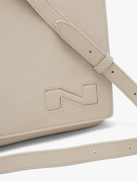 Sac Bandoulière Dinant Cuir Nathan baume Beige n city 3 vue secondaire 3