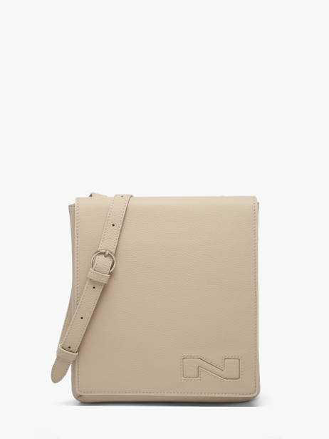 Sac Bandoulière Dinant Cuir Nathan baume Beige n city 3