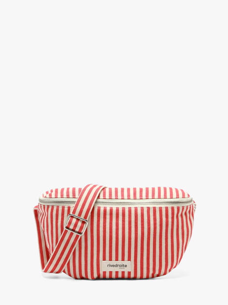 Le Sac Banane Custine Striped Coton Recyclé Rivedroite Rouge spring striped CUSTSTRI