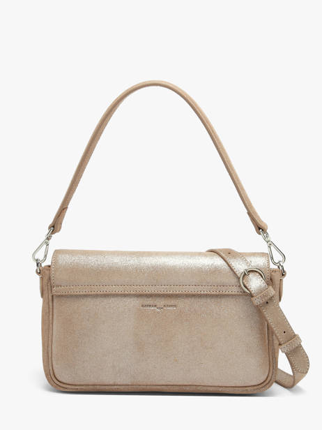 Sac Porté épaule Hiro Glitter Cuir Nathan baume Marron ginkgo 7GT vue secondaire 5