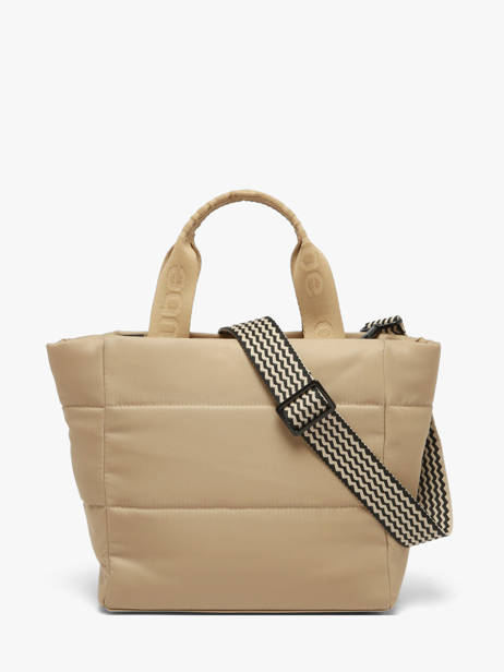 Sac Porté Main Et Bandoulière Cumulus Nylon Recyclé Aube Beige cumulus 101CS04 vue secondaire 4