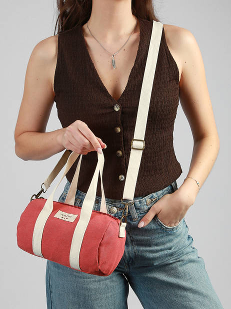 Sac Bandoulière Amour Toile Coton Miniprix Rouge amour toile 8084 vue secondaire 1