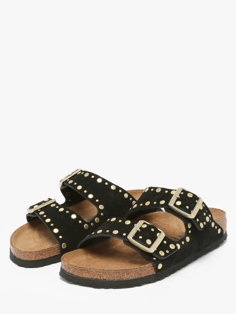 Mules En Cuir Birkenstock Noir women 1030348 vue secondaire 1