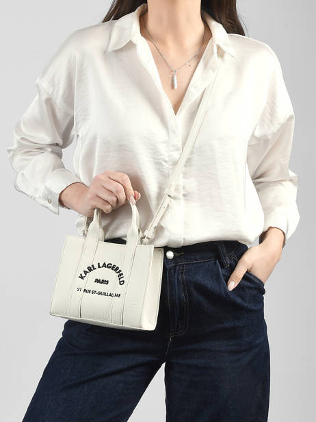 Sac Xs Rsg Cuir Avec Bandoulière Karl lagerfeld Blanc rsg B1W30042 vue secondaire 1