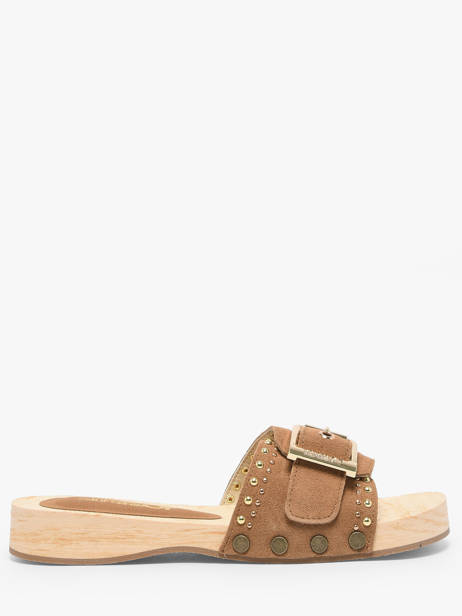 Mules En Cuir Colors of california Marron women HCBAYL05