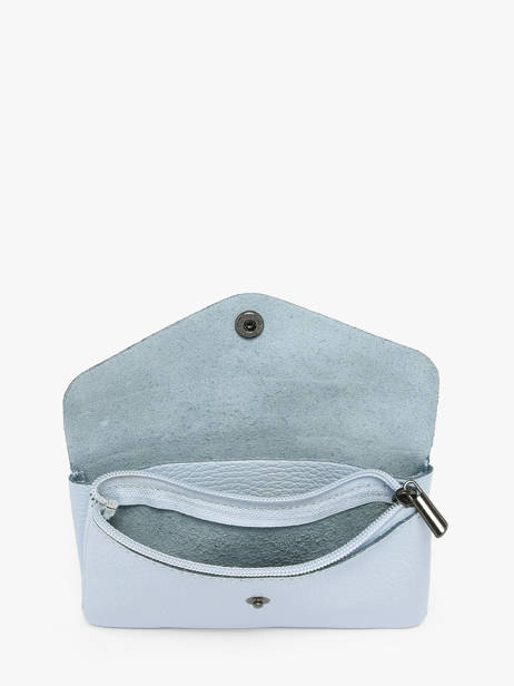 Porte-monnaie Caviar Cuir Milano Bleu caviar CA23113 vue secondaire 1