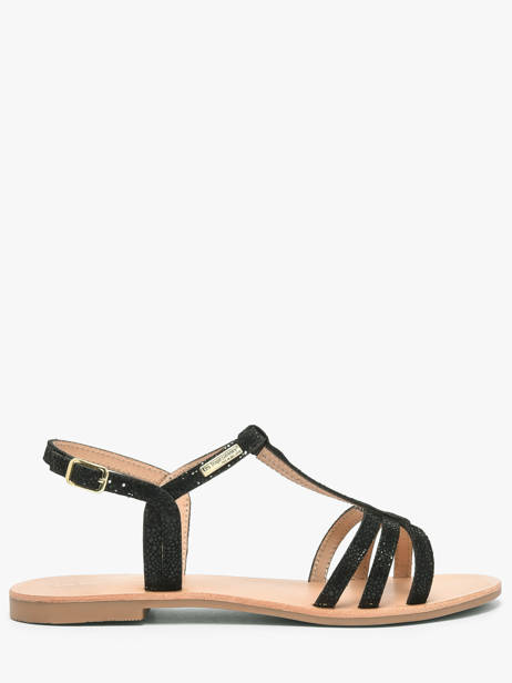 Flip Flops In Leather Les tropeziennes Black women HAMELIE