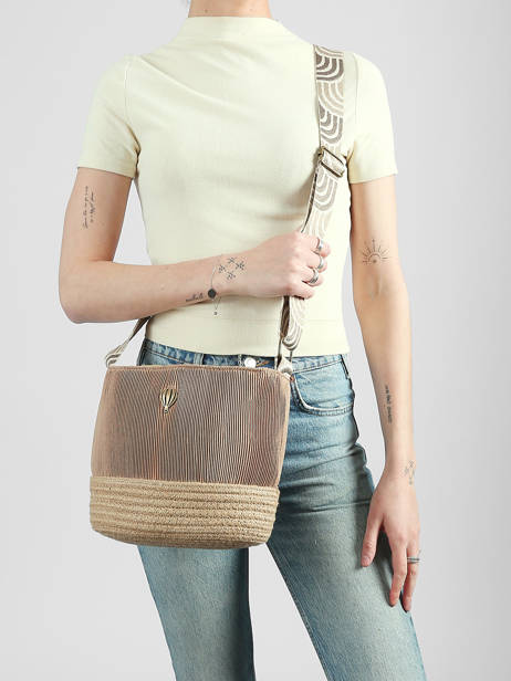 Sac Bandoulière Tissee Polyester Le voyage en panier Beige tissee PM924 vue secondaire 1