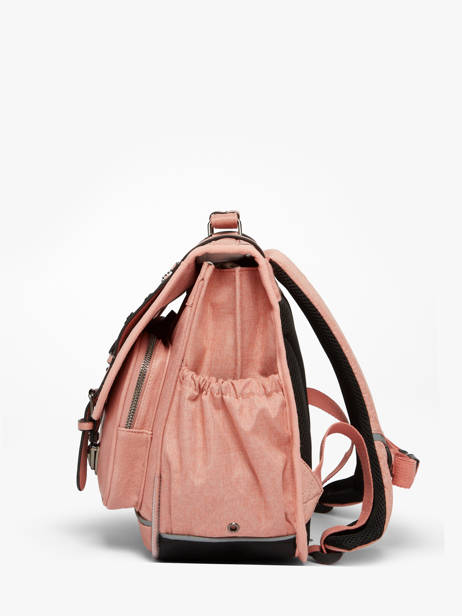 Cartable 2 Compartiments Cameleon Rose vintage color CA38 vue secondaire 3