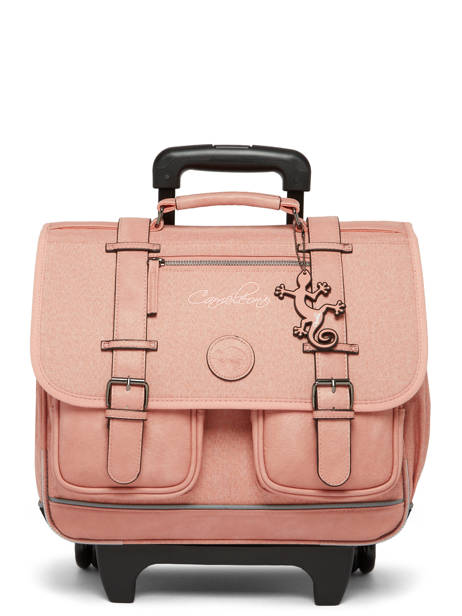 Cartable à Roulettes 2 Compartiments Cameleon Rose vintage color CR38 vue secondaire 8