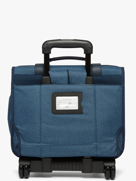Cartable à Roulettes 2 Compartiments Cameleon Bleu vintage color CR38 vue secondaire 6