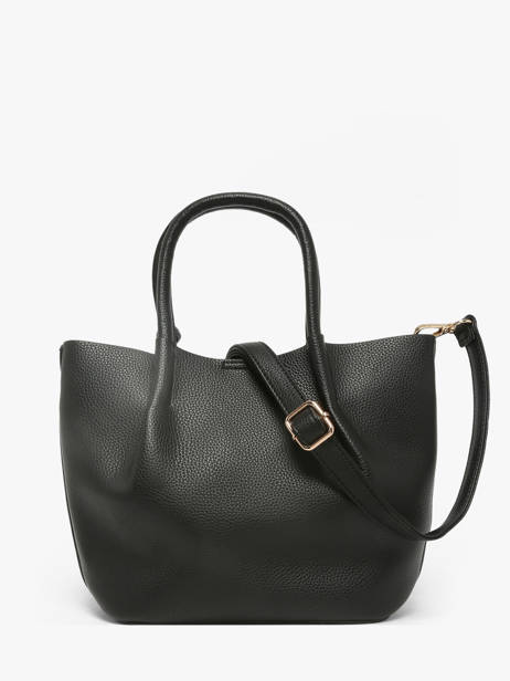 Sac Porté Main Grained Miniprix Noir grained F9947 vue secondaire 3