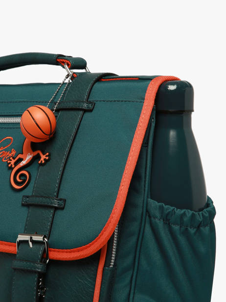 Cartable 2 Compartiments Cameleon Orange vintage urban CA38 vue secondaire 6