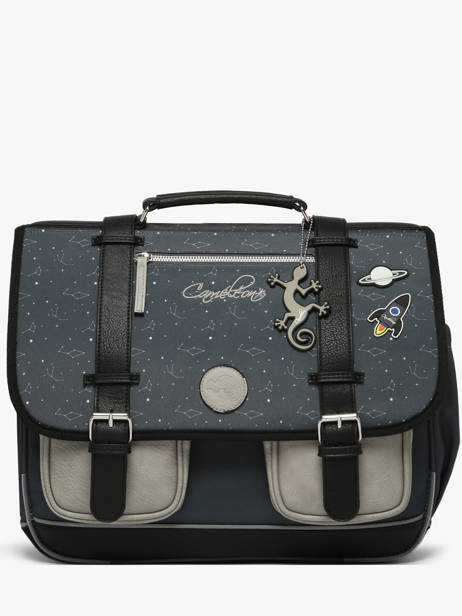 Cartable 3 Compartiments Cameleon Gris vintage urban CA41