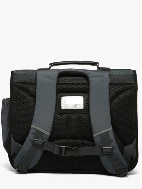 Cartable 3 Compartiments Cameleon Gris vintage urban CA41 vue secondaire 5