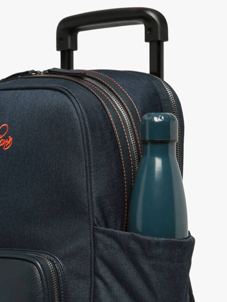 Sac A Dos à Roulettes 2 Compartiments Cameleon Orange vintage urban SR40 vue secondaire 7