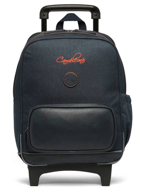 Sac A Dos à Roulettes 2 Compartiments Cameleon Orange vintage urban SR40 vue secondaire 8