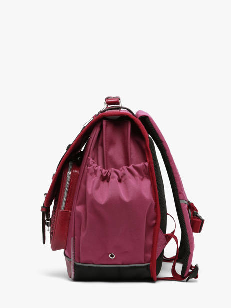 Cartable Enfant 3 Compartiments Cameleon Violet vintage fantasy CA41 vue secondaire 3