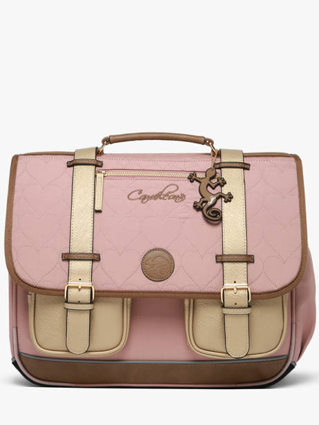Cartable Enfant 3 Compartiments Cameleon Marron vintage fantasy CA41