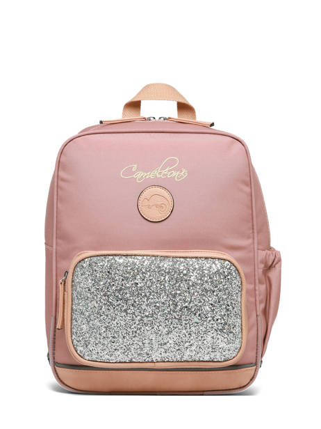 1 Compartment Backpack Cameleon Pink vintage fantasy SD33 other view 7