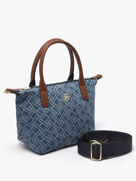 Sac Bandoulière Popette Coton Tommy hilfiger Bleu popette AW18612 vue secondaire 2