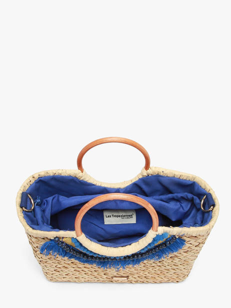 Sac Bandoulière Monaco Paille Les tropeziennes Beige monaco TZ01 vue secondaire 3