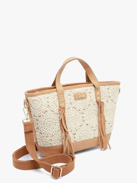 Sac Porté Main Antibes Coton Les tropeziennes Beige antibes TZ01 vue secondaire 2