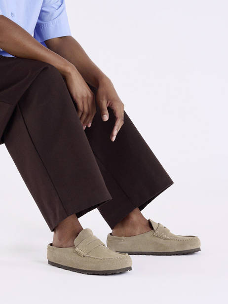 Mocassins Naples En Cuir Birkenstock Beige men 1029675 vue secondaire 1