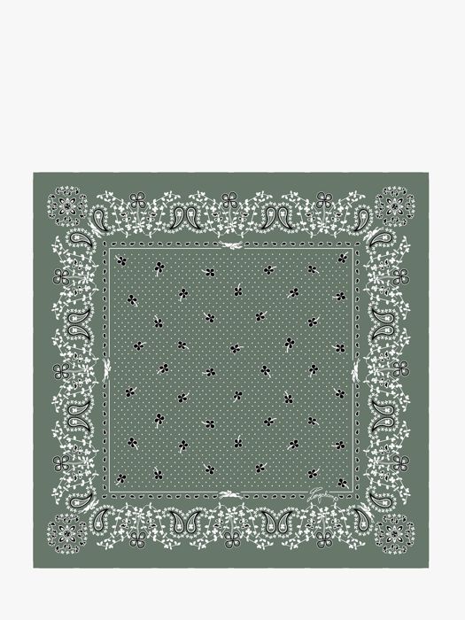 Longchamp Soie gots Scarf Green