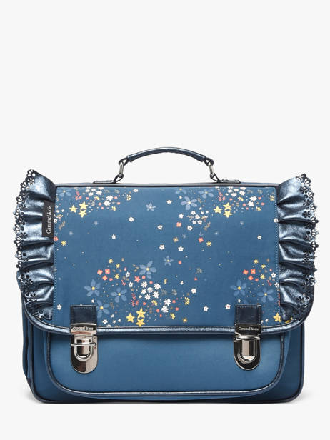 Cartable 2 Compartiments Caramel et cie Bleu boheme FI