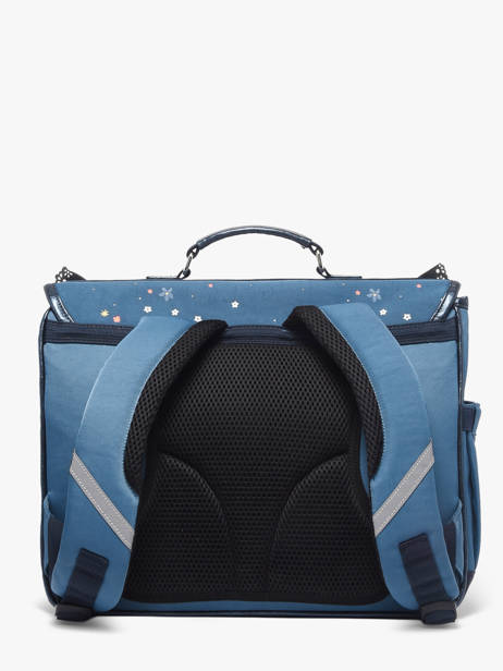 Cartable 2 Compartiments Caramel et cie Bleu boheme FI vue secondaire 4