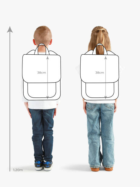 Sac à Dos Hello hossy Marron cool kids S6 vue secondaire 1