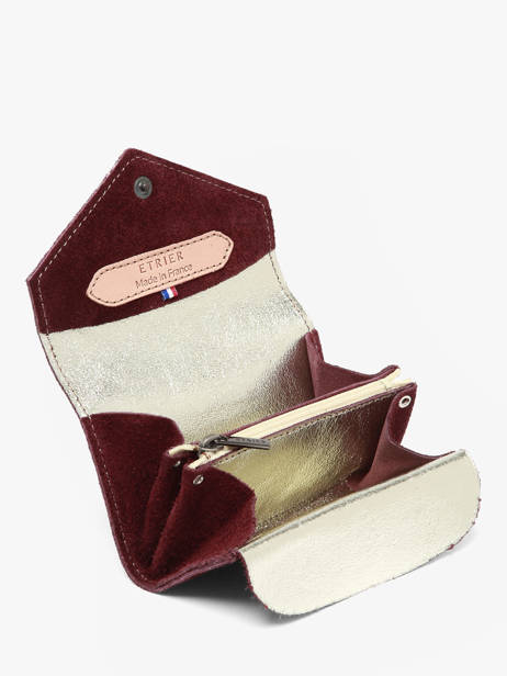 Porte-monnaie Agnes Cuir Etrier Rouge agnes EAGN5018 vue secondaire 1