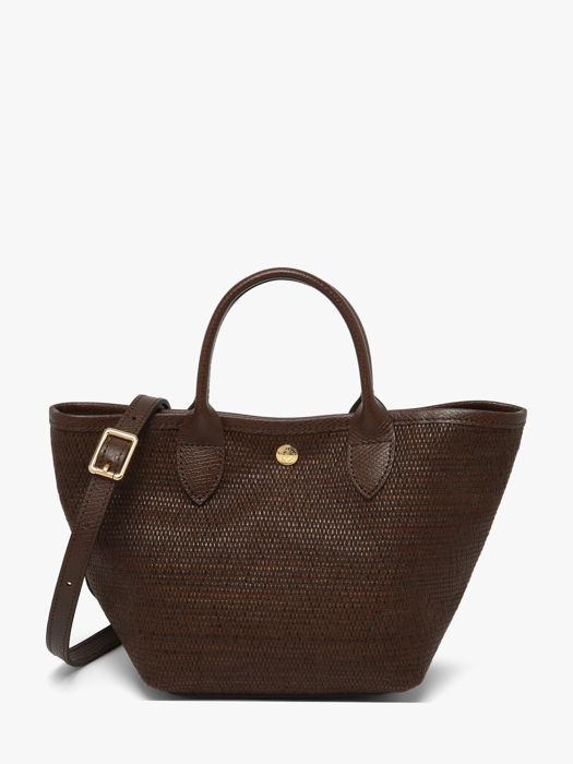 Longchamp Le panier pliage Sacs porté travers Marron