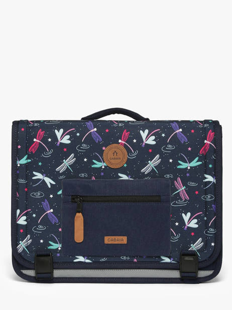 Cartable 2 Compartiments Cabaia Bleu school M vue secondaire 2