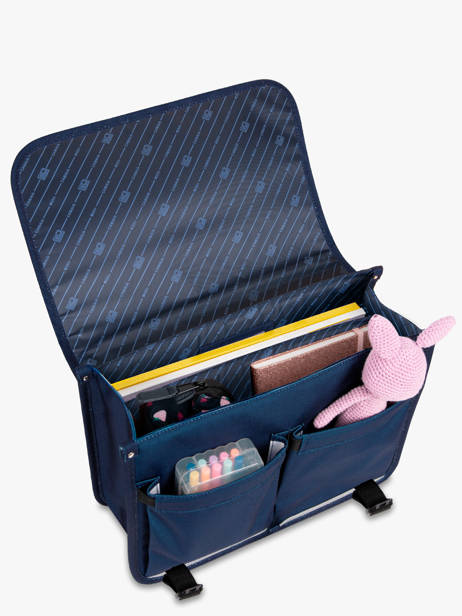 Cartable 2 Compartiments Cabaia Bleu school M vue secondaire 4