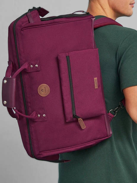 Sac De Voyage Cabine Sac à Dos Travel Cabaia Rouge travel DUFFV2 vue secondaire 1