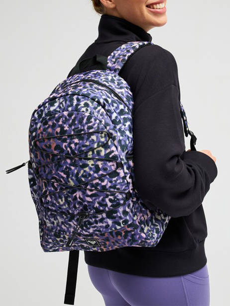 Sac à Dos 2 Compartiments Roxy Violet back to school RJBP5052 vue secondaire 1