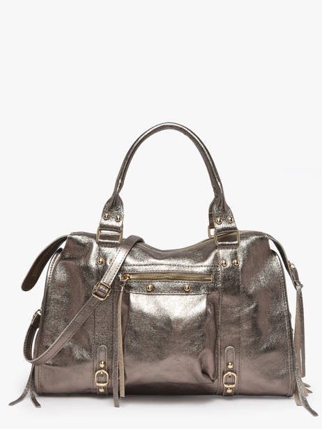 Sac Porté épaule A4 Nine Cuir Milano Argent nine NI24095O