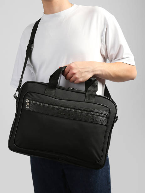 Porte Documents (main) Tommy hilfiger Noir th repreve AM14445 vue secondaire 1