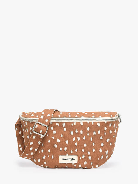 Le Sac Banane Custine Coton Recyclé Rivedroite Marron biche oh ma biche CUSTBICH