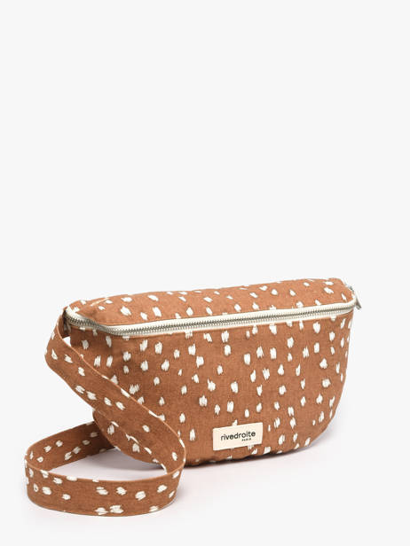 Le Sac Banane Custine Coton Recyclé Rivedroite Marron biche oh ma biche CUSTBICH vue secondaire 2