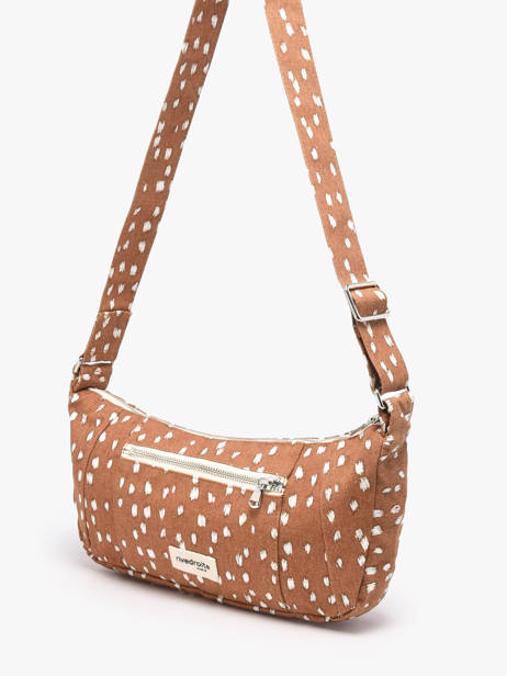 Le Sac Crossbody Mini Charlot Coton Recyclé Rivedroite Marron biche oh ma biche CHARXSBI vue secondaire 2