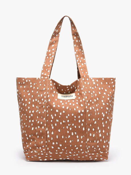 Le Sac Porté épaule A4 Mini Amelot Coton Recyclé Rivedroite Marron biche oh ma biche MAMEBICH