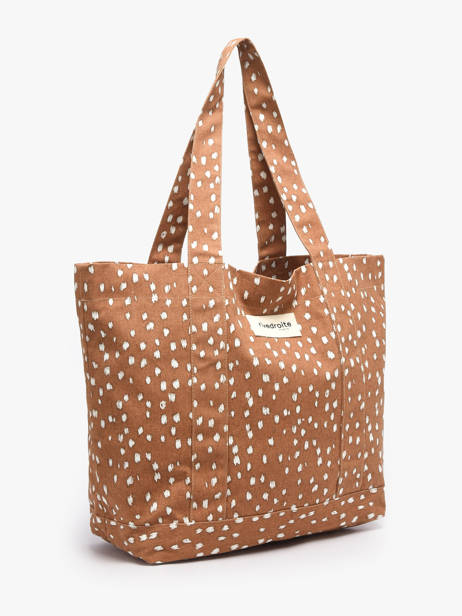 Le Sac Porté épaule A4 Mini Amelot Coton Recyclé Rivedroite Marron biche oh ma biche MAMEBICH vue secondaire 2